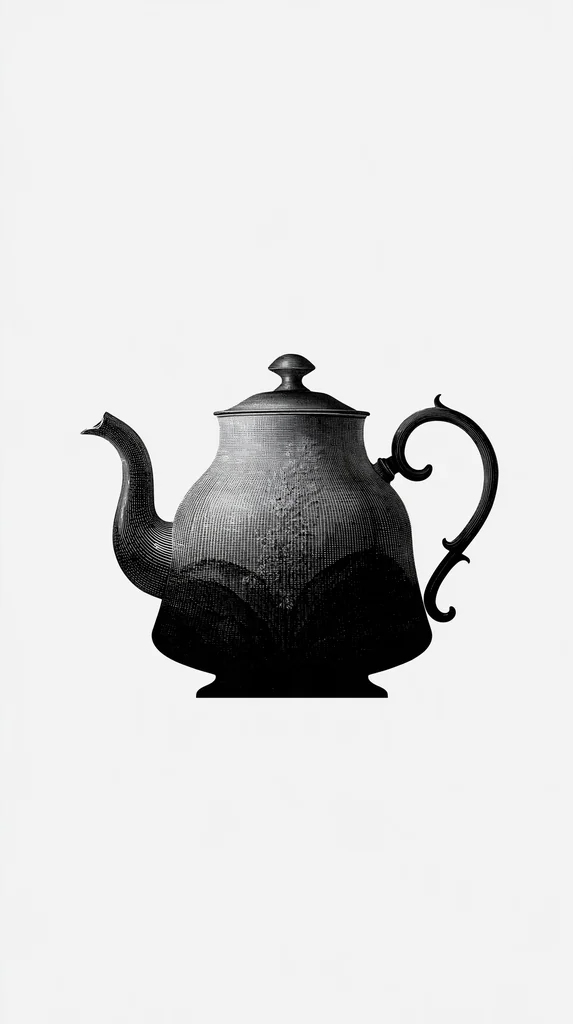 Vintage teapot silhouette