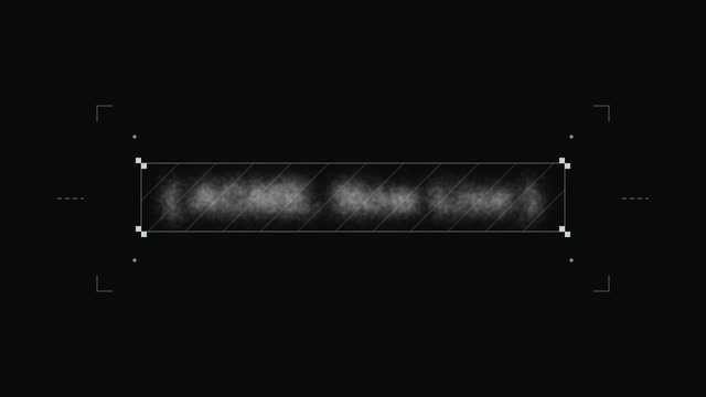 Grain dissolve to wordmark