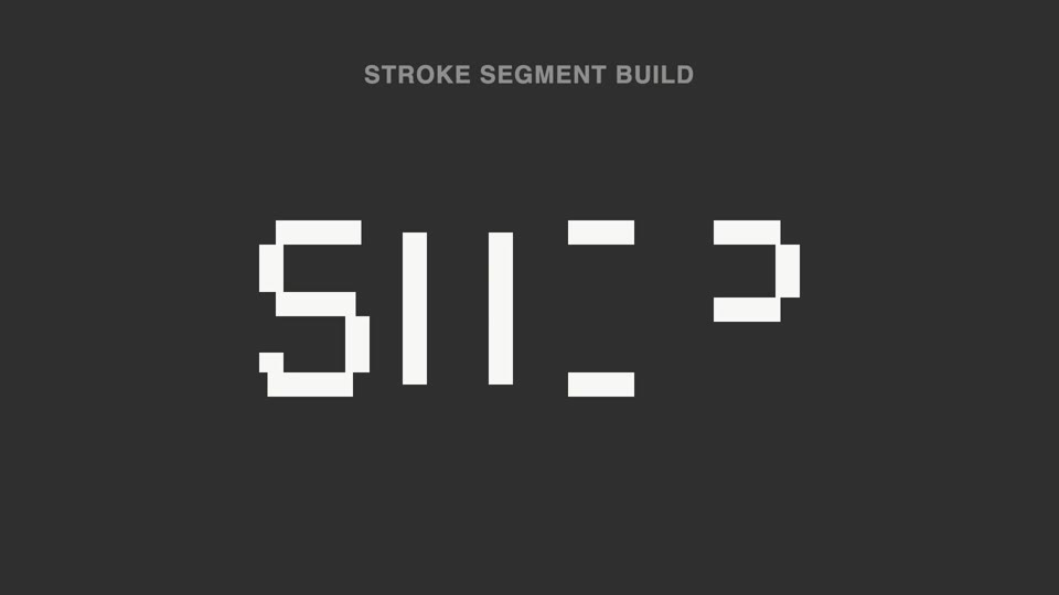 Broken-stroke title reveal
