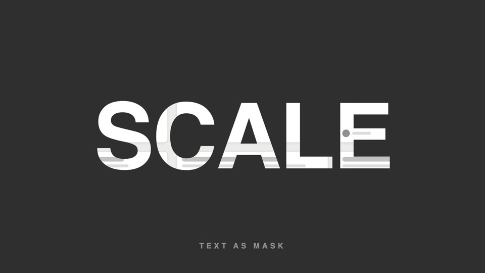Text-as-video mask