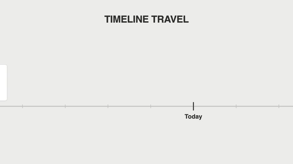 Timeline travel pan