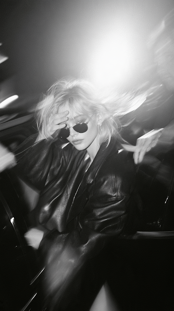 Candid Celebrity Paparazzi Moment at Night