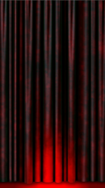 Elegant Deep Red Velvet Theater Curtain