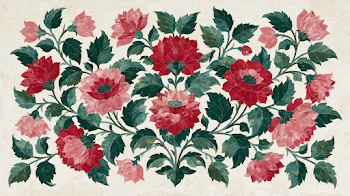 Elegant Pichwai Floral Wall Motif