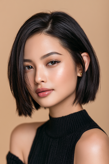 Elegant Portrait of a Young East Asian Woman