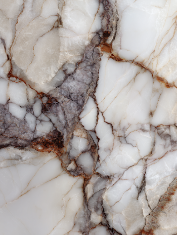 Elegant White Marble with Dark Veins