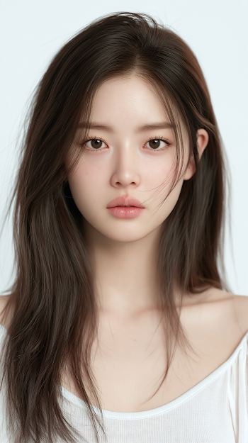 Elegant Young Korean Woman Portrait