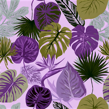 Exotic Tropical Leaf Pattern