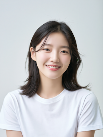 Fresh and Natural Korean Beauty Portrait