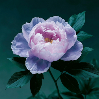 Fresh Blush Pink Peony Blossom in Bloom