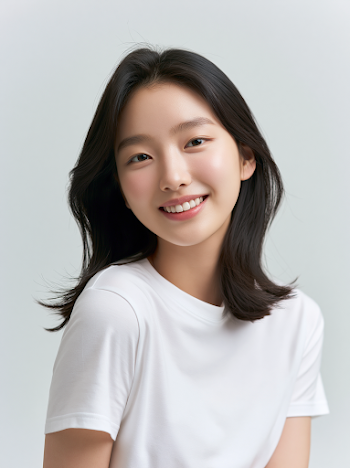 Fresh Natural Portrait of Young Korean Woman