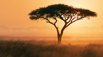 Golden Hour in the African Savanna