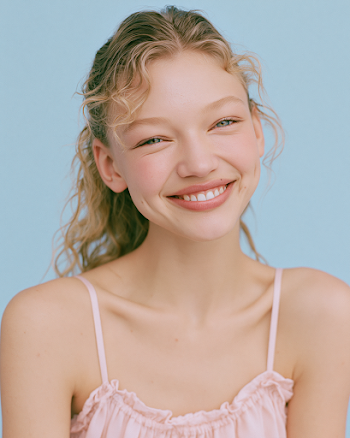 Joyful Beauty Portrait of a Young Woman