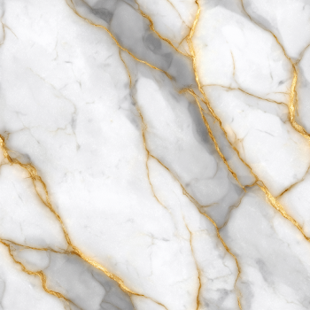 Luxurious White Marble Texture with Gold Veins