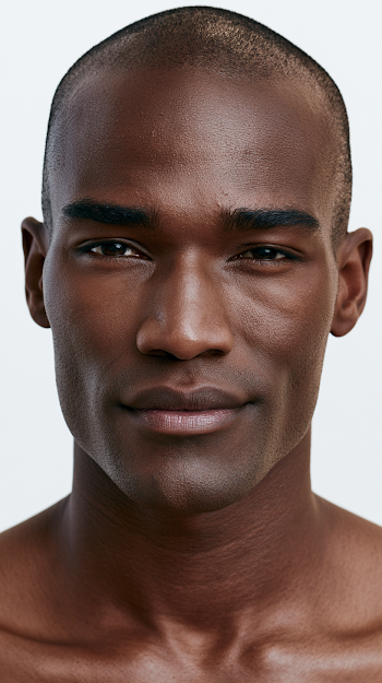 Luxury Skincare Portrait of an African-American Man