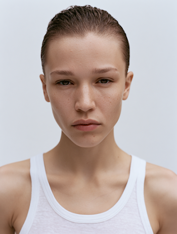 Minimalist Fashion Portrait of a Young Woman