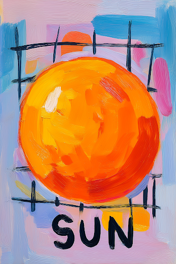 Minimalist Sun Graphic Poster