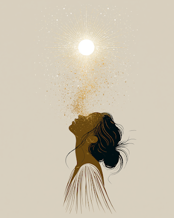 Mystical Silhouette Exhaling Stars Under a Radiant Moon