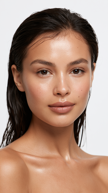 Natural Beauty Portrait of Young Female Model
