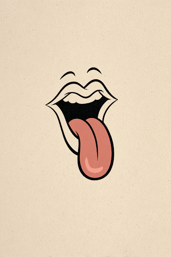 Playful Cartoon Tongue Logo