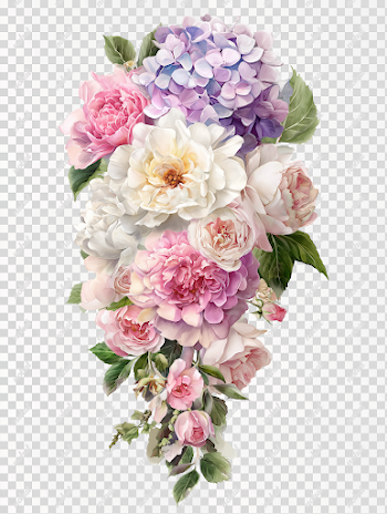 PNG Floral Arrangement Watercolor Watercolor