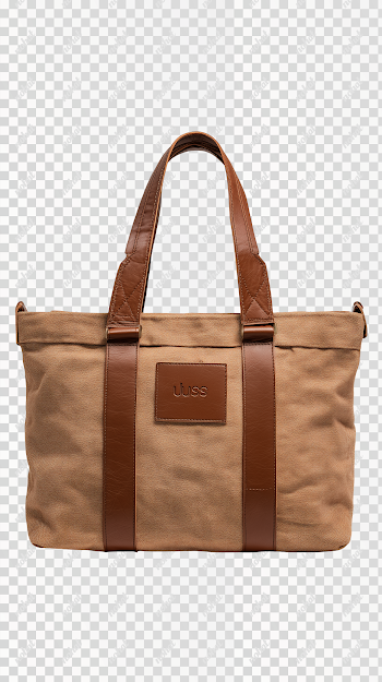 PNG Minimalist Casual Bag on White Background