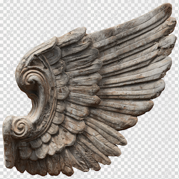 PNG Vintage Roman Angel Wing