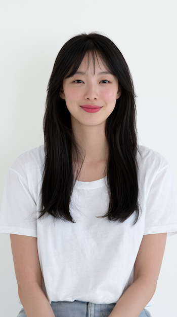 Portrait of a Young Asian Woman Smiling