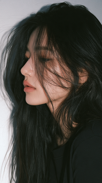 Profile Portrait of a Young Korean Woman