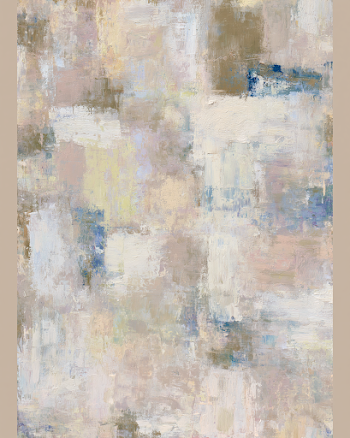 Sandy Beige Contemporary Abstract Art