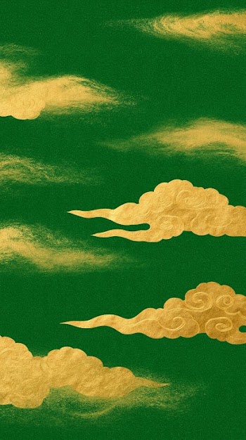 Stylized Traditional Japanese Golden Clouds