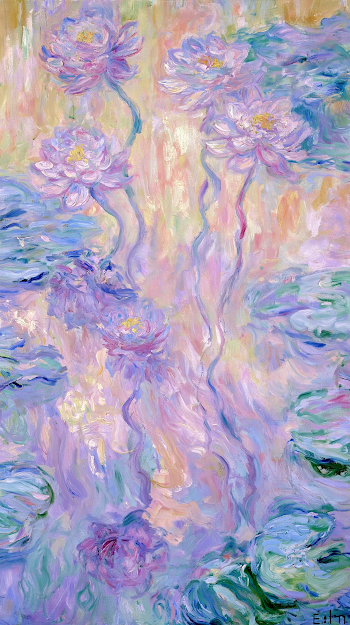 Tranquil Lotus Pond in Dreamy Colors