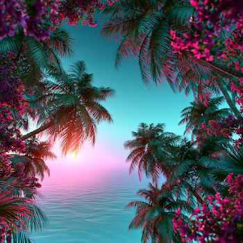 Tropical Paradise Background for Latin Festival