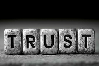 Trust: A Macro Still Life of Weathered Metal Cubes
