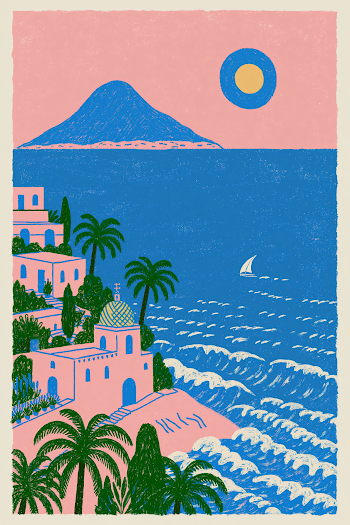 Vibrant Coastal Scene of Italy