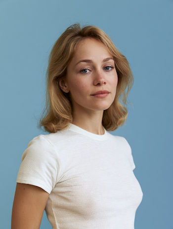Vintage-Inspired Portrait of a Young Woman