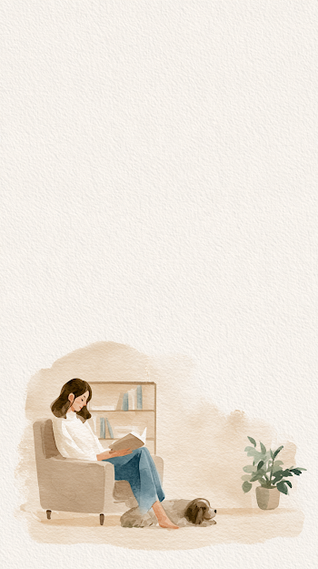Warm Psychotherapy Consultation in Minimalist Watercolor