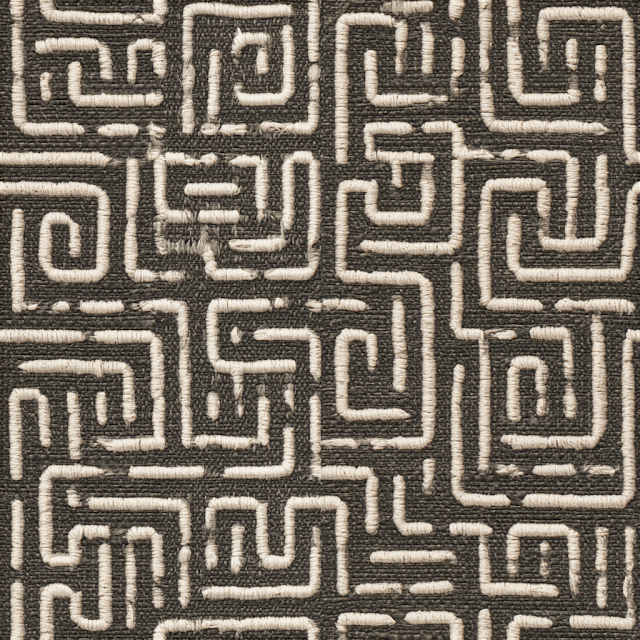 Abstract Geometric Maze Textile Pattern