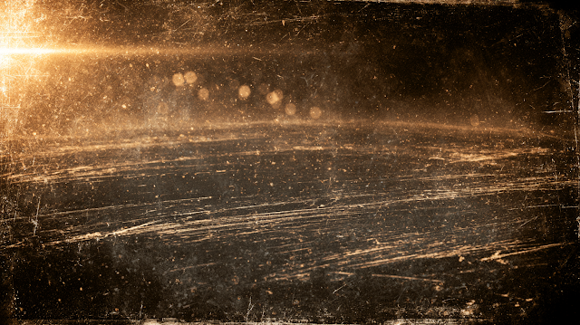 Abstract Grunge Background with Warm Golden Flare