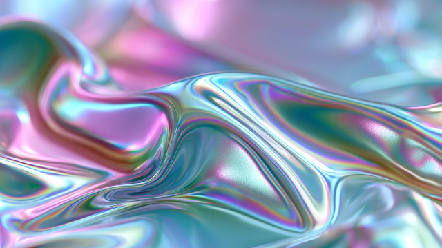 Abstract Holographic Iridescent Background