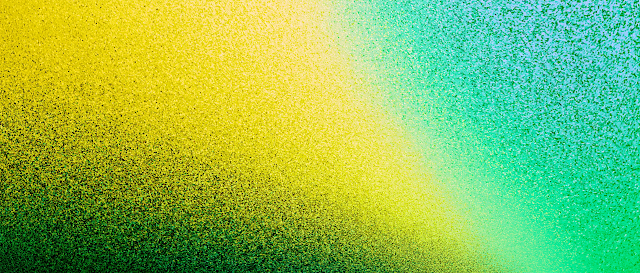 Abstract Lemon Yellow and Mint Green Gradient Background