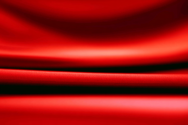 Abstract Macro of Deep Red Silk Fabric