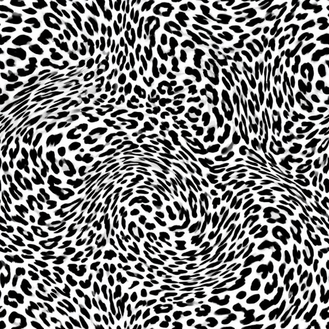 Abstract Monochrome Animal Print Pattern