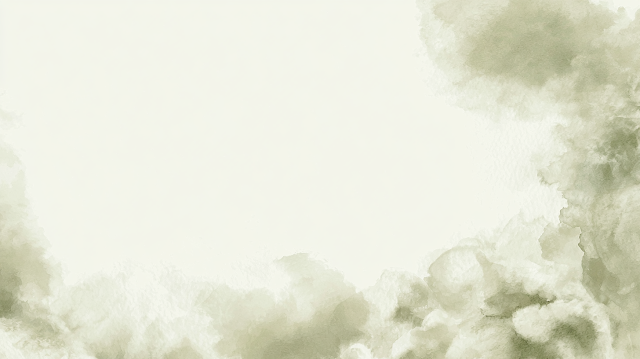 Abstract Watercolor Wash in Soft Sage Green and Warm Gray