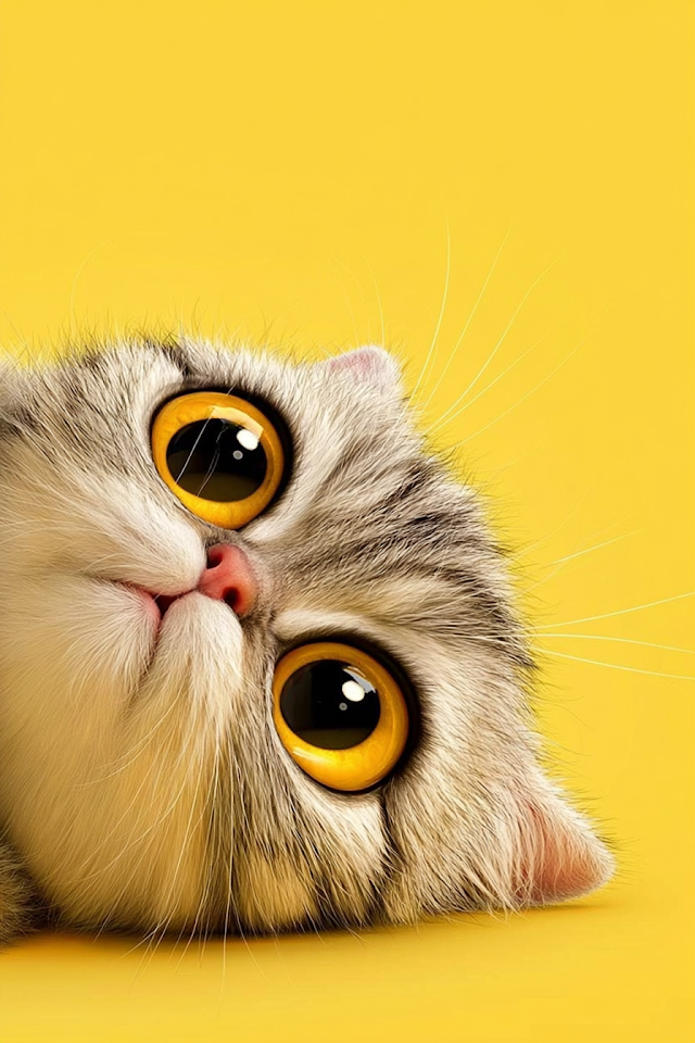 Adorable Silver Tabby Kitten Portrait