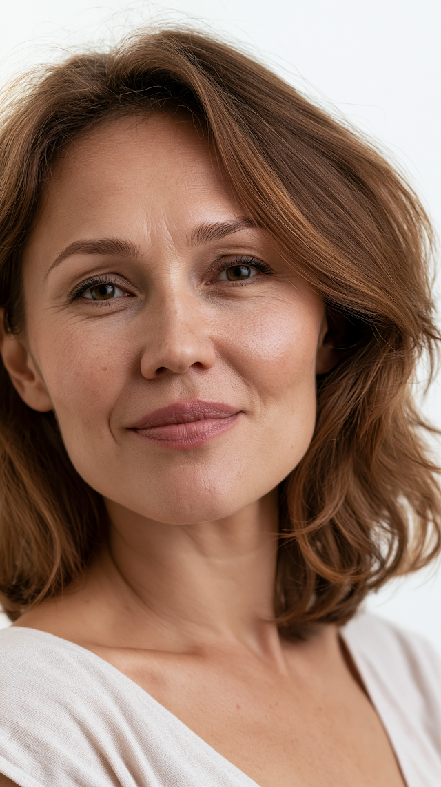 Authentic Portrait of a Slavic Woman in Natural Light