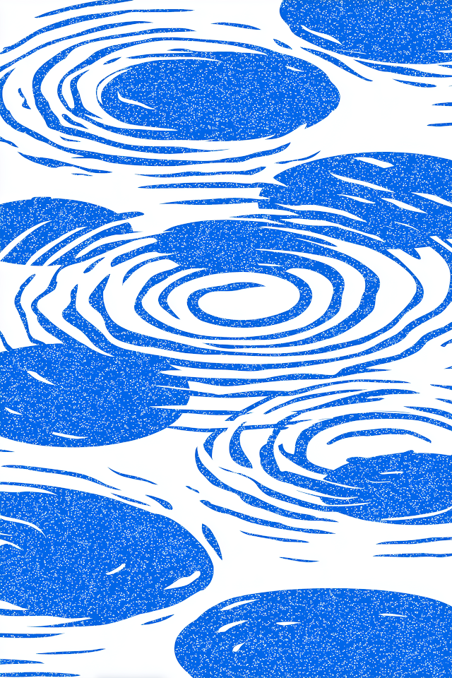 Blue Water Ripple Pattern