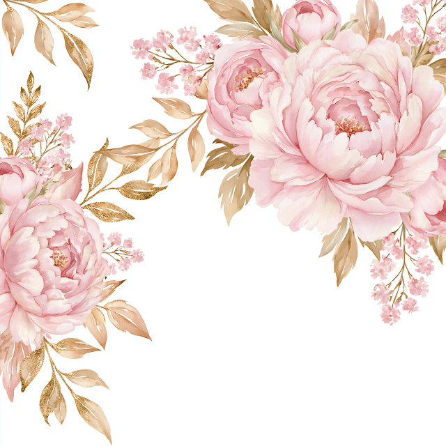 Blush Pink Peony Floral Arrangement