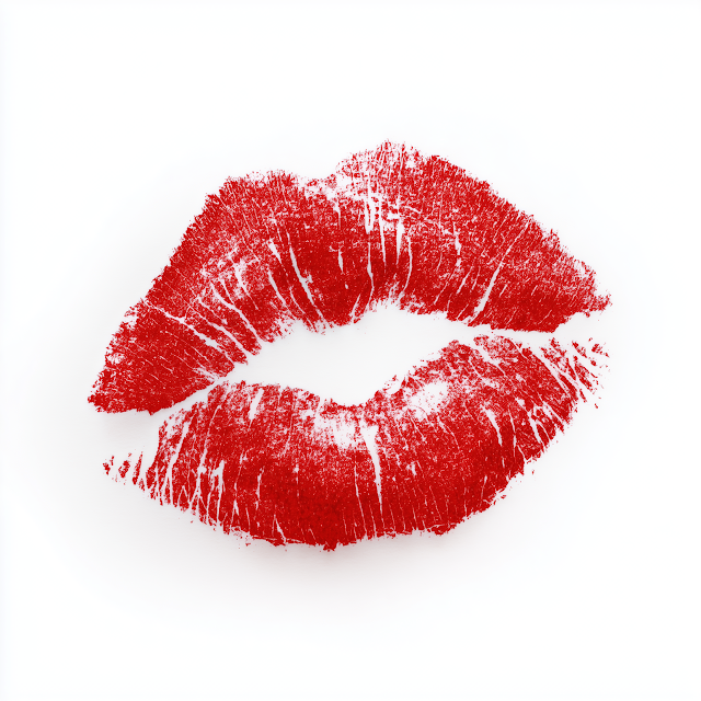 Bold Red Lip Print
