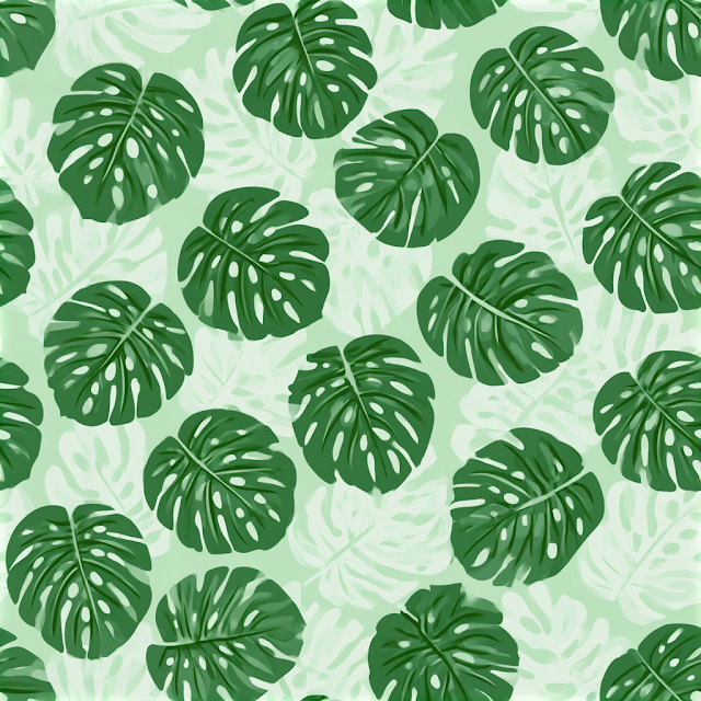 Botanical Tropical Leaf Pattern
